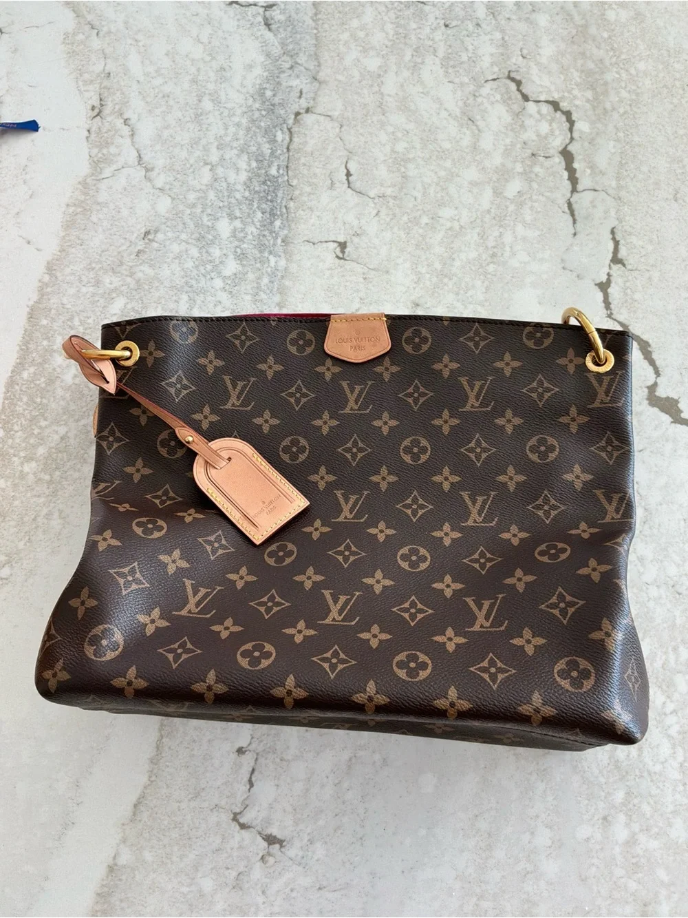 Louis Vuitton Graceful PM in Monogram Shoulder Bag.